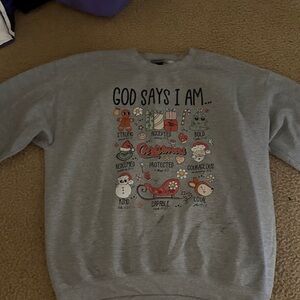 Gray Graphic Sweater